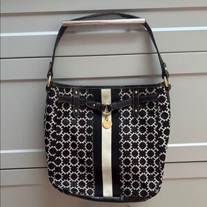 Tommy Hilfiger Black and Cream Purse